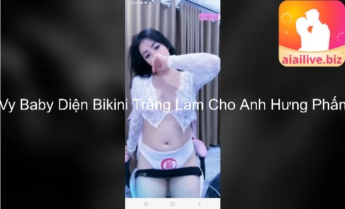 Vy Baby Diện Bikini Trắng Làm Cho Anh Hưng Phấn 4