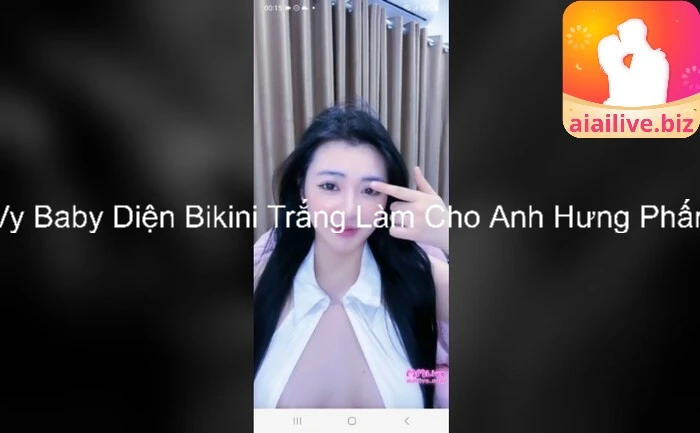 Vy Baby Diện Bikini Trắng Làm Cho Anh Hưng Phấn 6